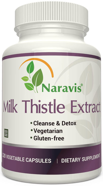 Naravis Milk Thistle Extract - 4:1 Extract - 120 Capsules