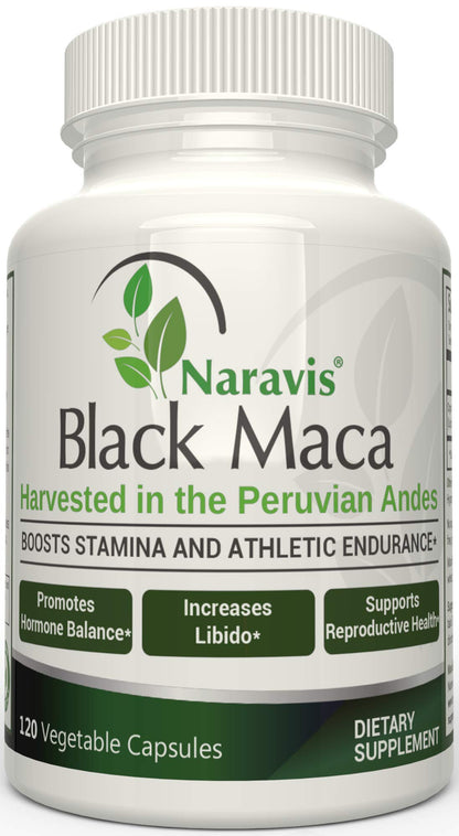 Naravis Black Maca 1000mg - 120 Veggie Capsules